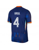 Holandsko Virgil van Dijk #4 Venkovní Dres ME 2024 Krátký Rukáv